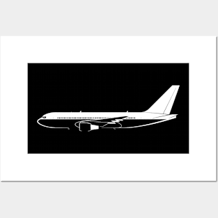 767-200 Silhouette Posters and Art